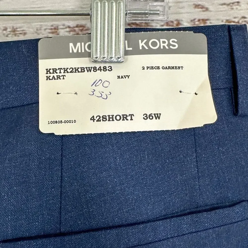 NEW with tags Michael Kors Suit Shop Navy Tailorable Dress Pants Size 36 Waist